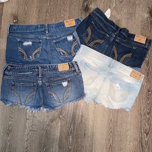 Size 5 lot of hollister shorts!